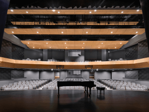 The beautiful Connie Brown Hall at Tribby Arts Center.